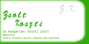 zsolt koszti business card